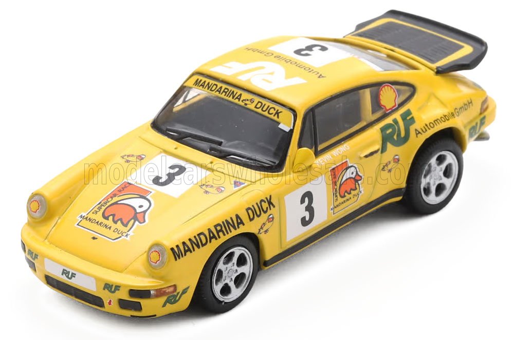 1:64 PORSCHE 911 964 RUF CTR Yellowbird №3 Race Supercar Macau (1995) Kevin Wong - 64S035