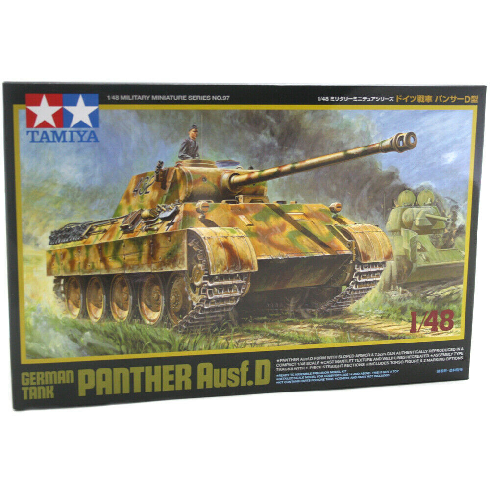 1:48 Сборная модель Немецкий танкк Panther Ausf. D с фигурой командира - 32597