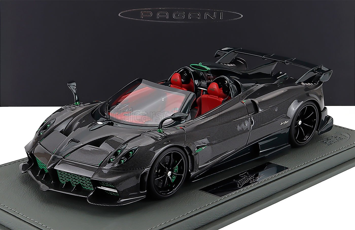 1:18 PAGANI Imola Roadster (2023) - Con Vetrina - With Showcase, Gloss Carbon - P18250D-VET