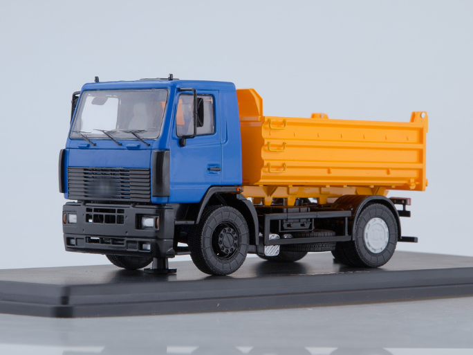 1:43 МАЗ-5550 самосвал, синий / оранжевый - SSM1209