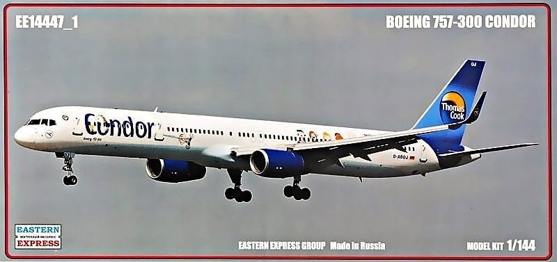 1:144 Сборная модель Авиалайнер Boeing 757-300 (Condor) - 14447-1