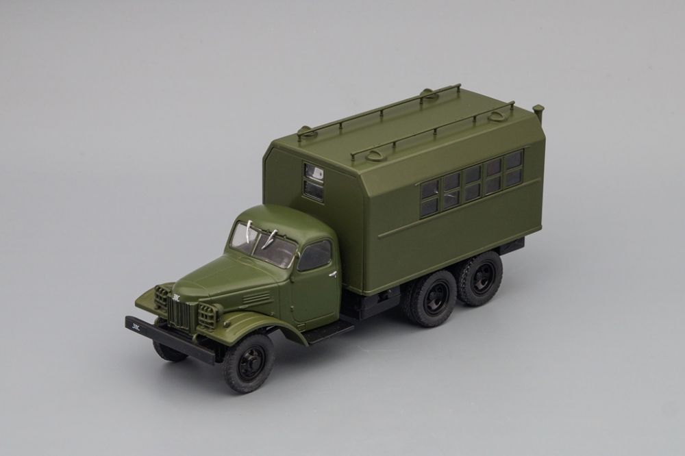 1:43 ЗИS 151 ВАРЭМ СН Автомобильная ремонтная мастерская, Автомобиль на службе 74, хаки - ANS074