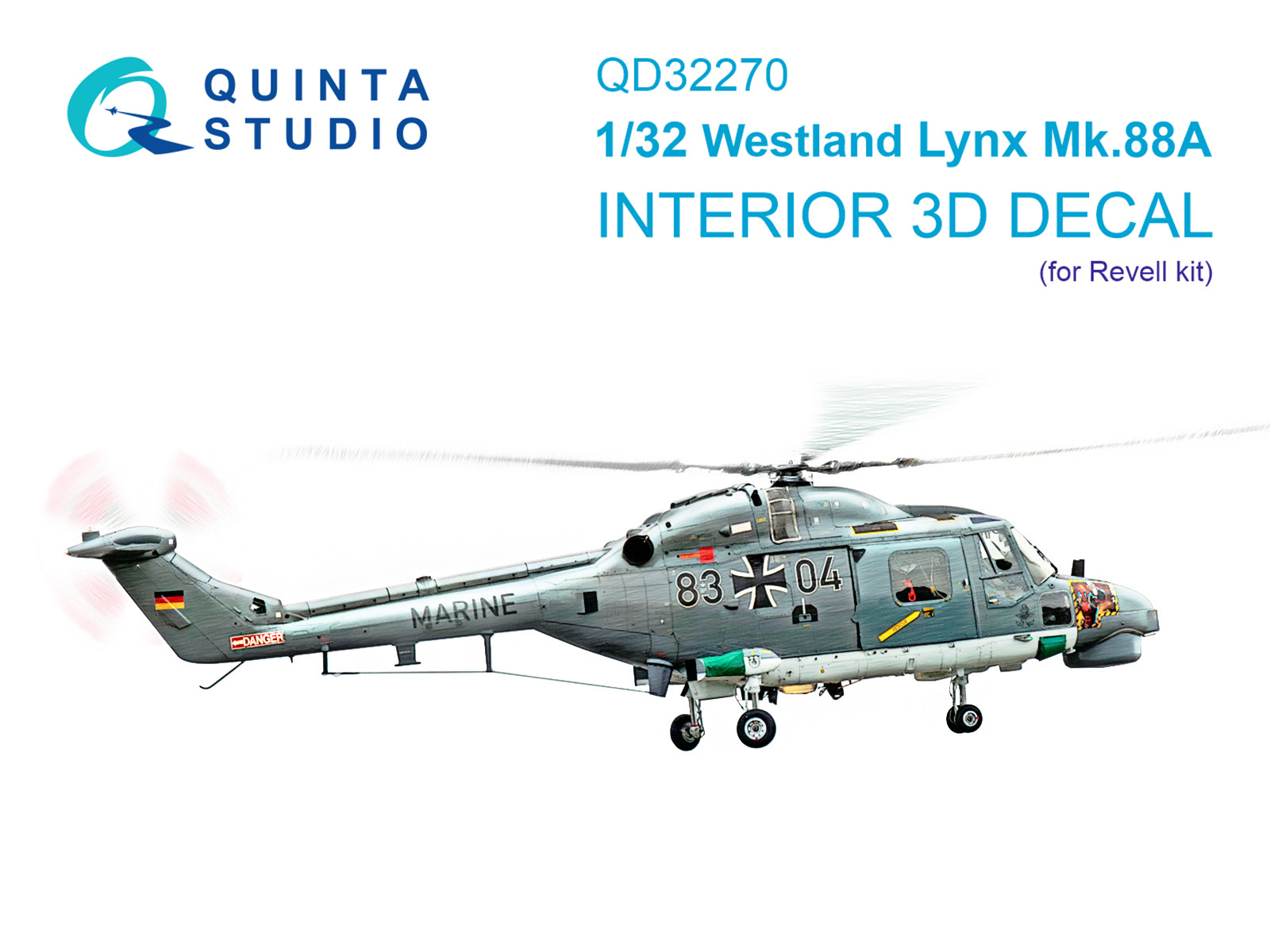 1:32 3D Декаль интерьера кабины Lynx Mk88a (Revell) - QD32270
