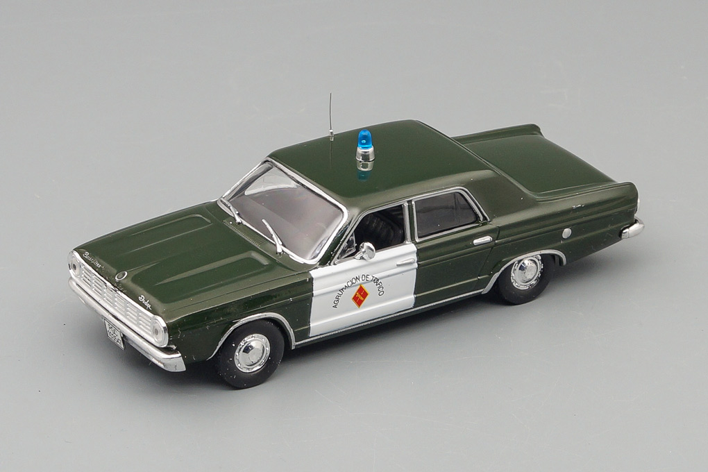 1:43 DODGE Dart, Полицейские Машины Мира 15, зеленый - PCW015-X2