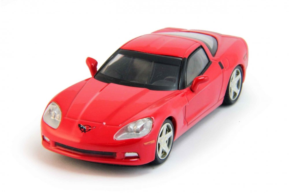 1:43 CHEVROLET Corvette Z51 Coupe, Суперкары 6, red - SUP006
