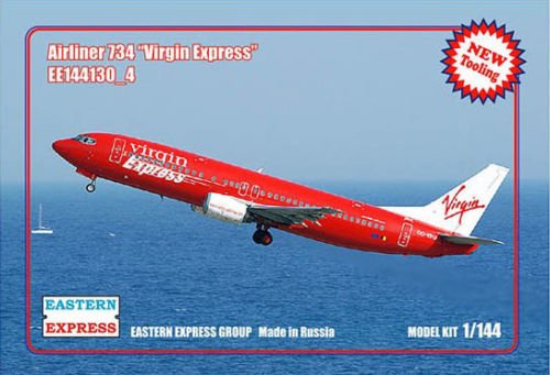 1:144 Сборная модель Авиалайнер 737-400  Virgin Express - 144130-4