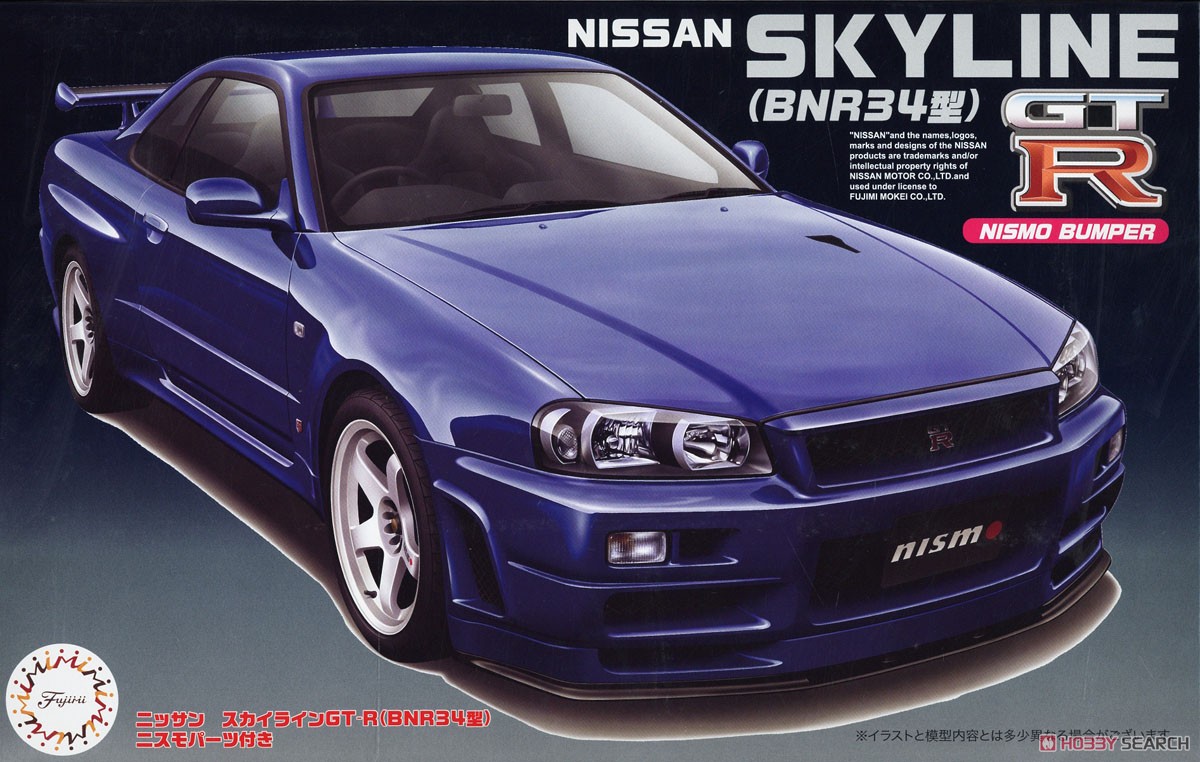1:24 Сборная модель Skyline GT-R BNR34 w/Nismo Parts - 04660