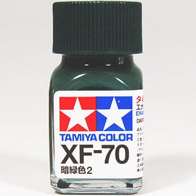 XF-70 Dark Green 2 I J N (краска эмалевая, японскый темно-зеленый матовый), 10мл. - 80370