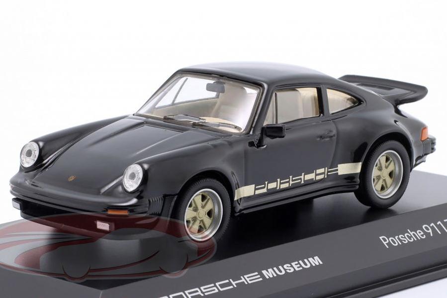 1:43 PORSCHE 911 Turbo 3.0 (1975), black / golden Tires - MAP01993324