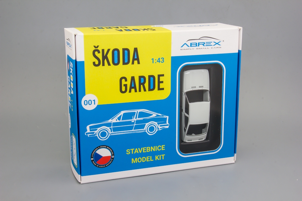 1:43 Сборная модель SKODA garde (1982)  - Ice White - Model Kit - 722EB