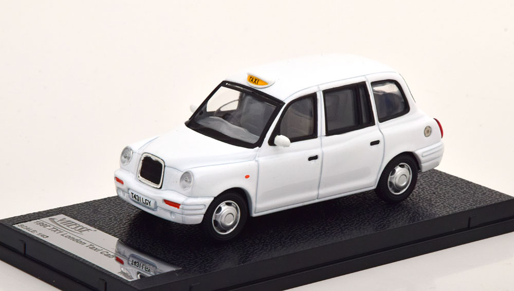 1:43 AUSTIN TX1 London Taxi Cab (1998), white - 10207