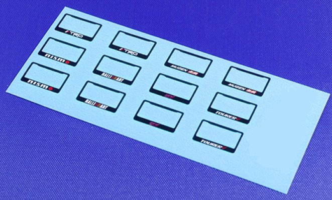 1:43 Набор декалей Номерные рамки Японии - SG-DK008