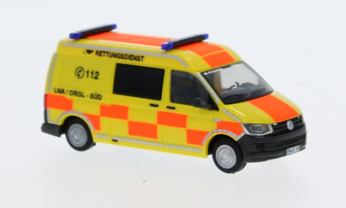 1:87 VOLKSWAGEN T6 Halbbus Rettungsdienst Städte Region Aachen - 53814