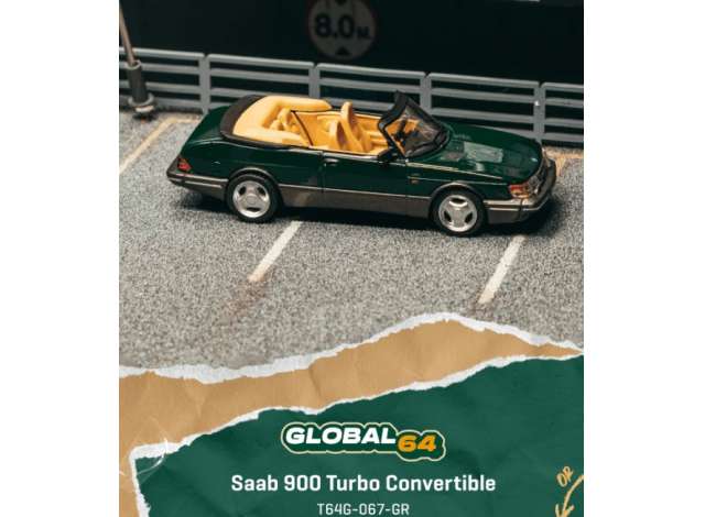 1:64 Saab 900 Turbo Cabriolet, dark green 1997 - T64G-067-GR