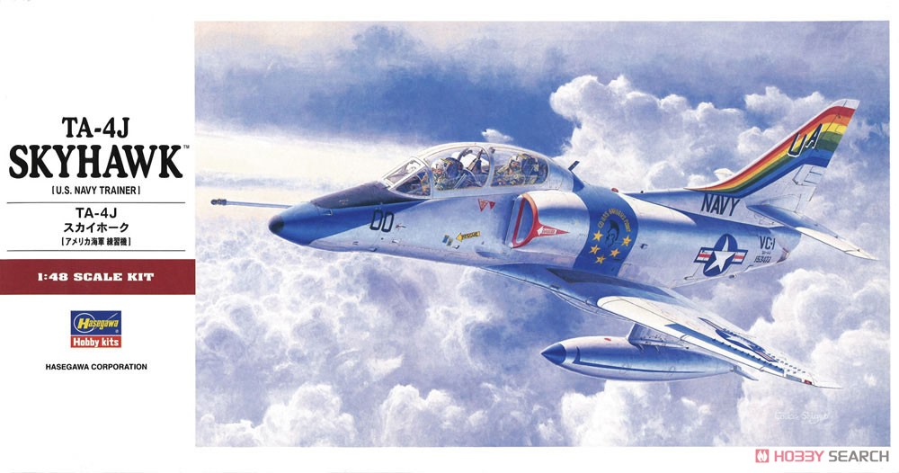 1:48 Сборная модель Двухместный учебно-боевой самолёт ВВС США TA-4J Skyhawk - 07243