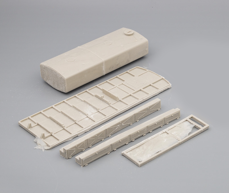 1:43 Сборная модель Автозаправочная передвижня станция 6022 на шасси полуприцепа МАЗ-5213Б - DNK155