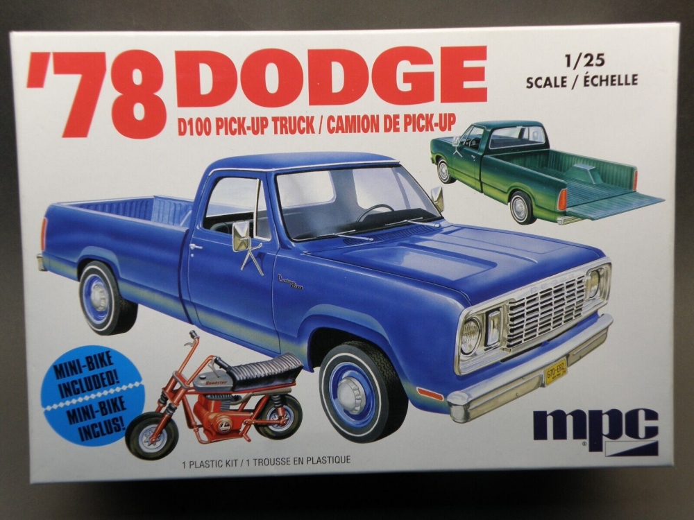 1:25 Сборная модель DODGE D100 Custom Pickup 1978 - MPC901