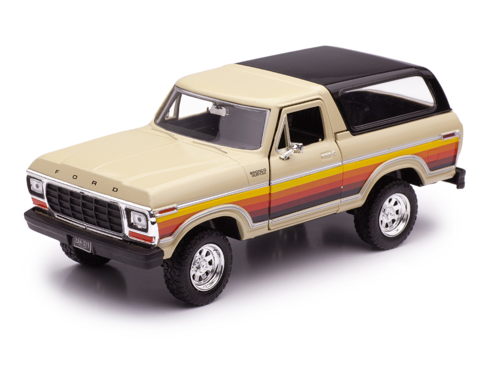 1:24 FORD Bronco (хардтоп) (1978), кремовый - 79373PTM