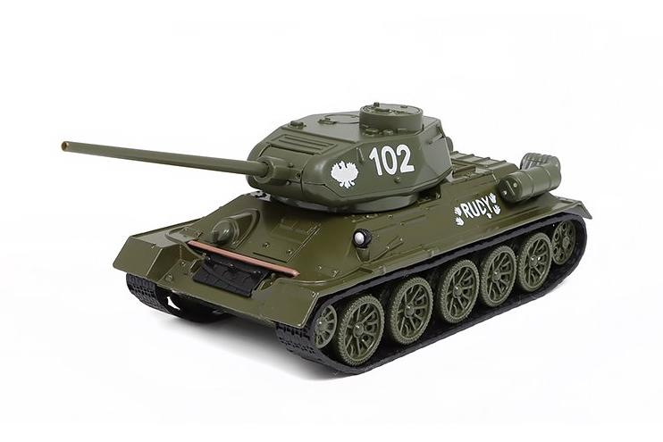1:43 Танк T-34-85 'Рыжий' (Rudy) 102 из польского сериала 'Четыре танкиста и собака' - R-102