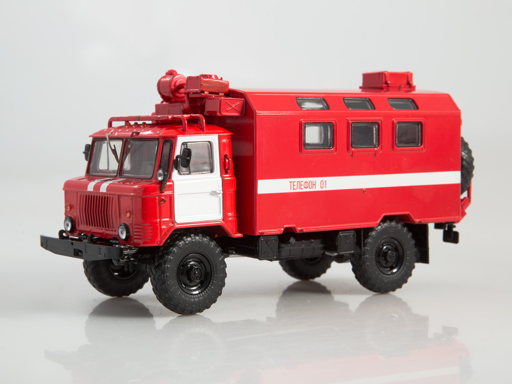 1:43 Кунг К-66 (на шасси Горький-66) пожарный, красный - SSM1191