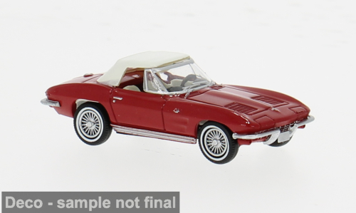 1:87 CHEVROLET Corvette C2 Cabrio (1962), red - 18026