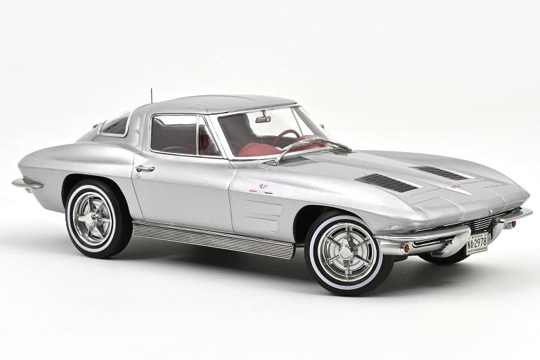 1:18 CHEVROLET Corvette Sting Ray (1963), sebring silver - 189052