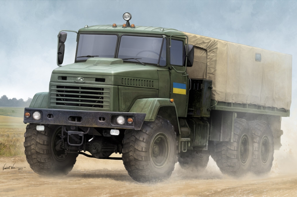 1:35 Сборная модель Ukraine KrAZ-6322 'Soldier' Cargo Truck - 85512