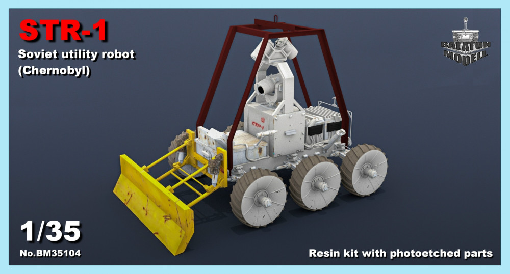 1:35 Сборная модель STR-1 Soviet utility robot – Chernobyl (RIM) - BM35104