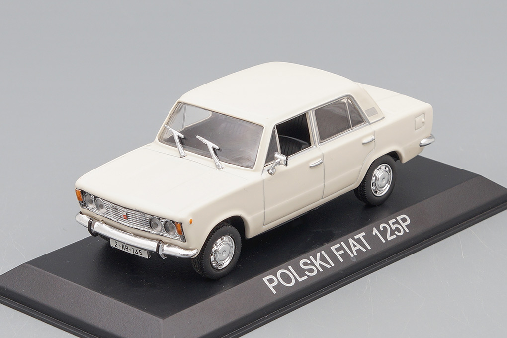 1:43 FIAT Polish 125p, Masini de Legenda 27, белый - mas027