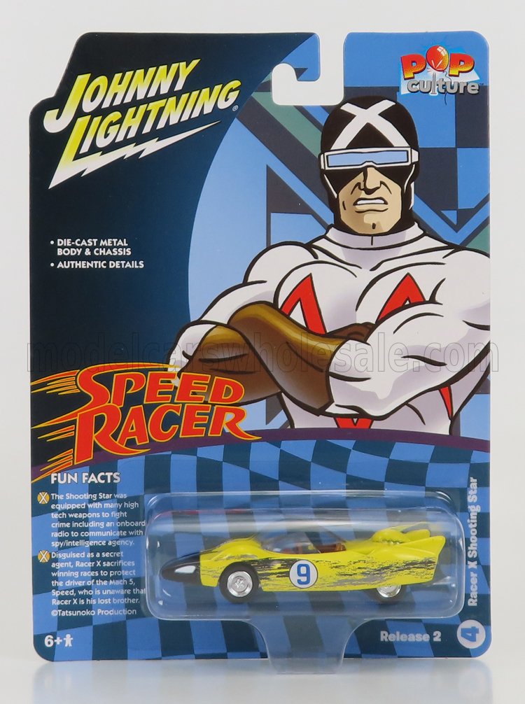 1:64 SPEED RACER Shooting Star N 9, Yellow - JLSP260-JLPC007