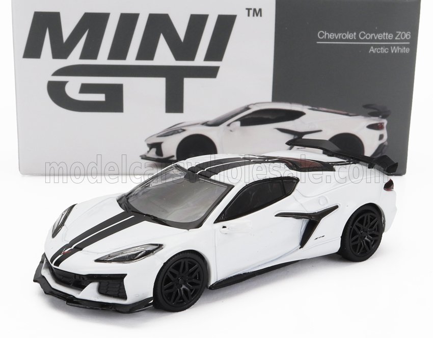 1:64 CHEVROLET Corvette Z06 Coupe (2023), White - MGT00677-L