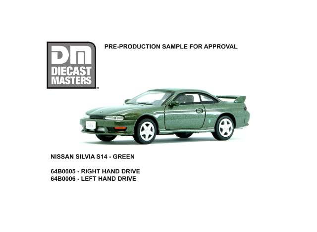 1:64 NISSAN Silvia S14 LHD (1994), green - BMDM64B0006