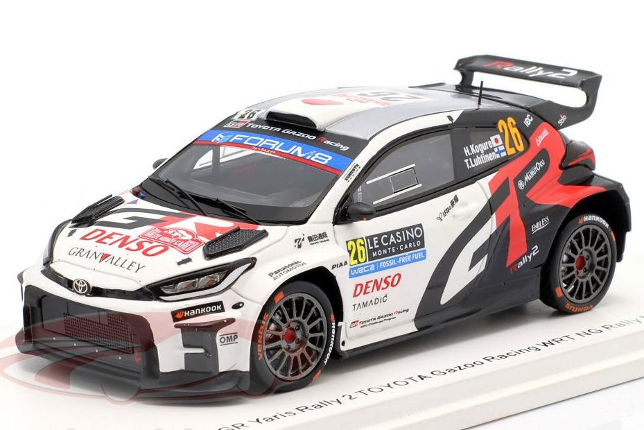 1:43 TOYOTA GR Yaris Rally2 №26 21th Rally Monte Carlo Hikaru Kogure, Topi Luhtinen (2025) - S6899