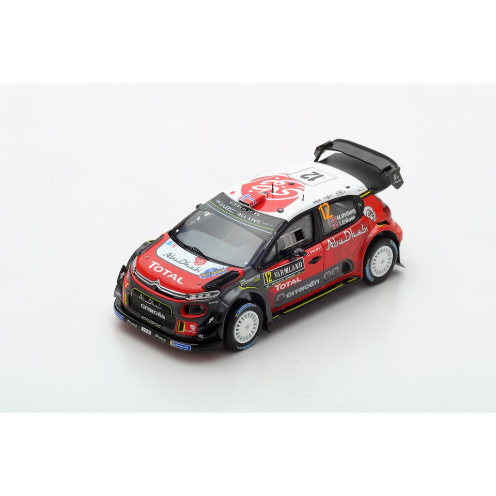 1:43 Citroen C3 WRC Citroën Total Abu Dhabi WRT #12 Rally Sweden 2018 M. Ostberg -  T. Eriksen - S5965