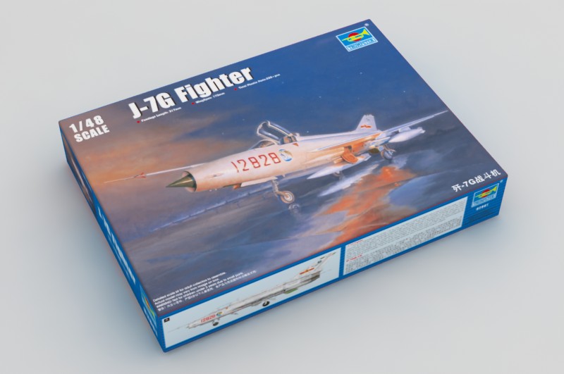 1:48 Сборная модель Китайский истребитель Chengdu J-7G - 02861