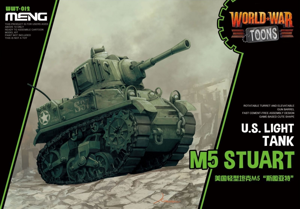 Сборная модель U.S. Light Tank M5 Stuart - WWT-012