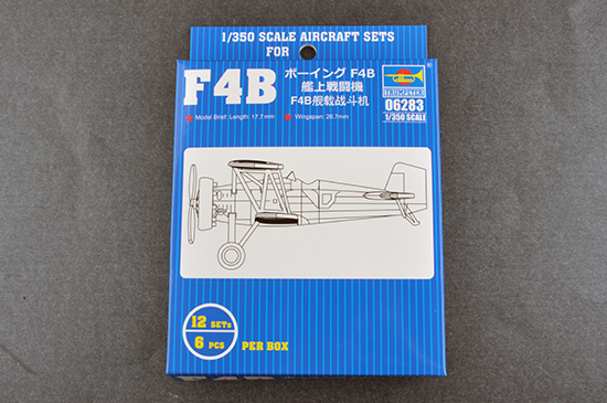 1:350 Сборная модель Американский палубный истребитель F4B (1:350, Trumpeter) - 06283