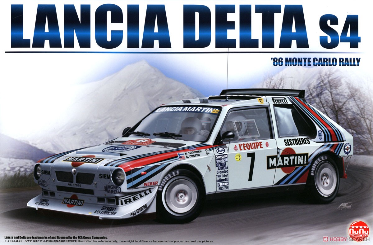 1:24 Сборная модель LANCIA DELTA S4 MONTECARLO 1986 MARTINI - NU-24030