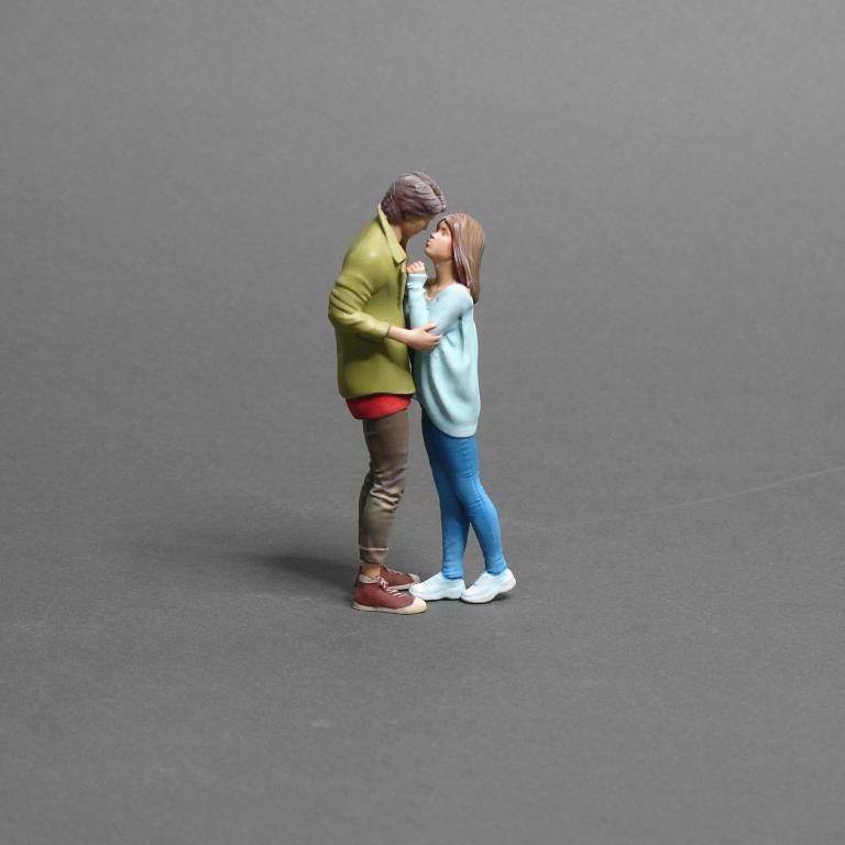 1:24 Фигура 0316 Влюбленные (масштаб 1:24), окрашенная - MPF24-046okr