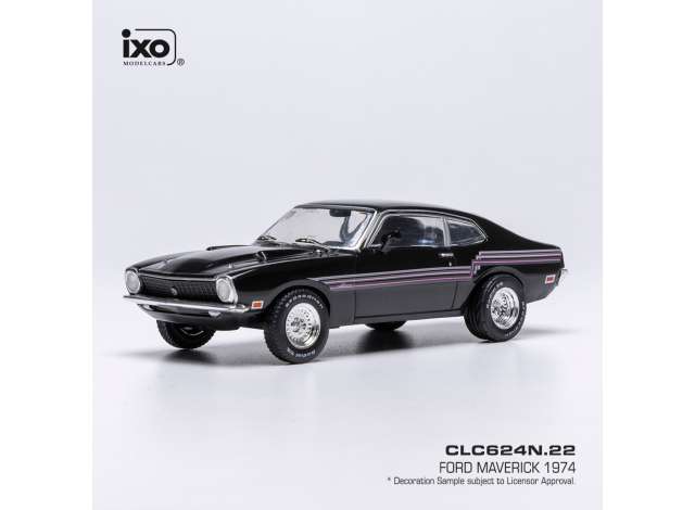 1:43 FORD Maverick (1974), black with stripes - CLC624