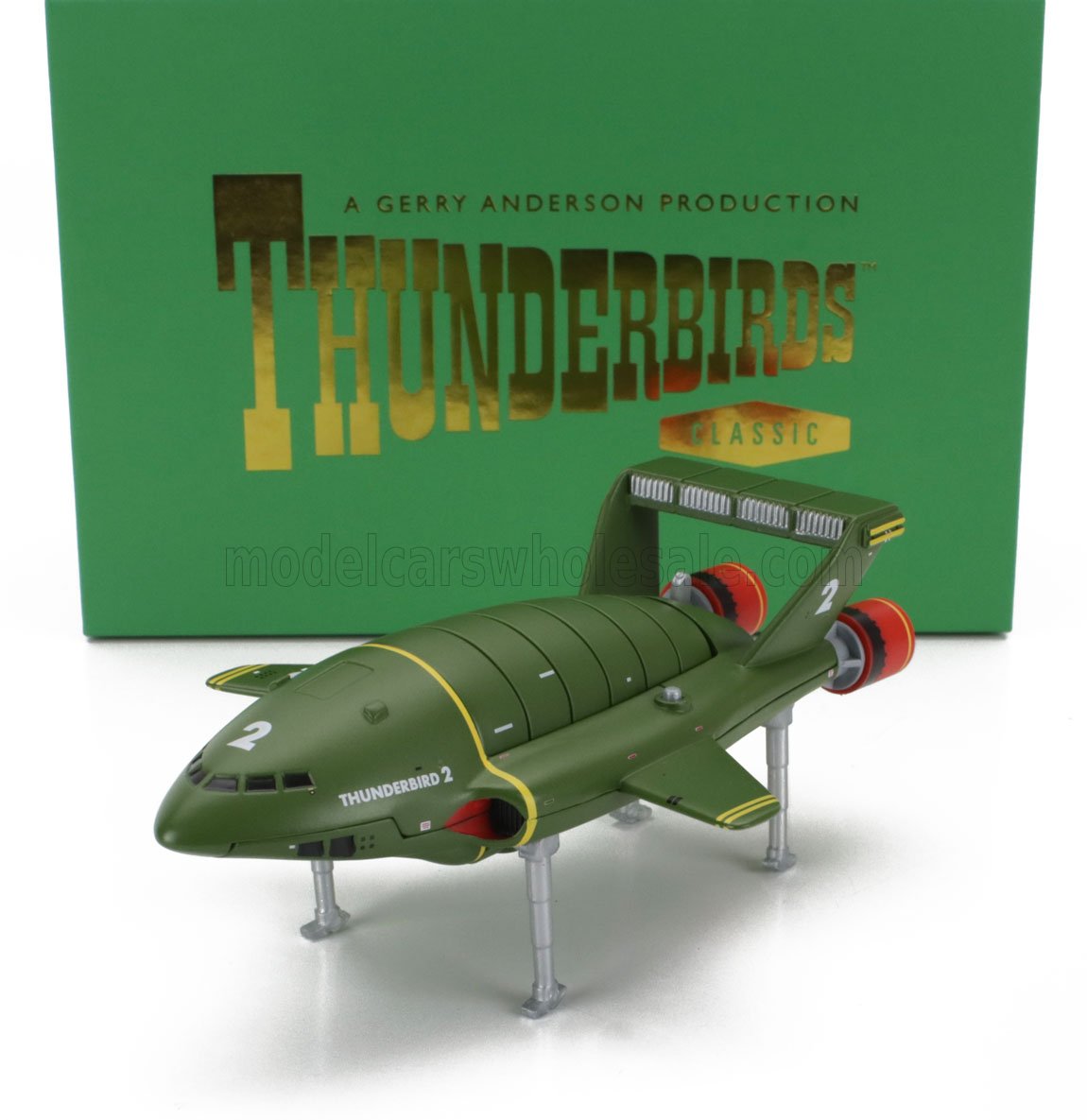 1:36 G.ANDERSON Thunderbirds - Thunderbird 2 - Thunderbird 4, Green Yellow - 00804
