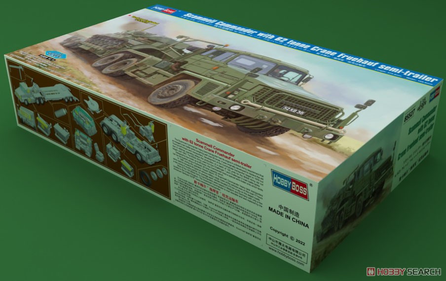 1:35 Сборная модель Scammell Commander с 62-тонным краном-полуприцепом Fruehauf - 85527