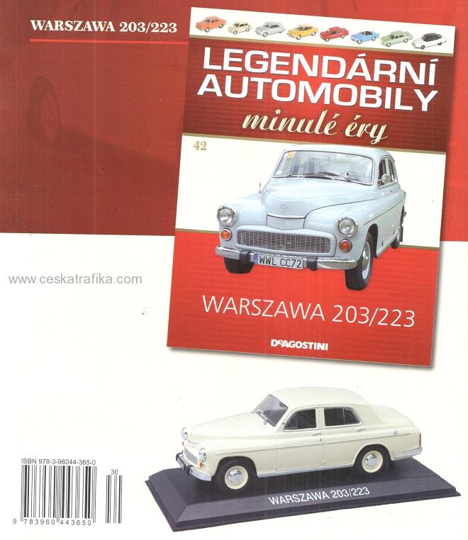 1:43 WARSZAWA  203/233, Legendarni automobily minule ery 42 - LAME042