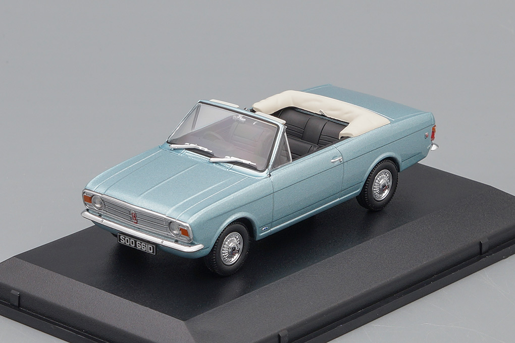 1:43 (Уценка!) FORD Cortina Mk.II Crayford Convertible (открытый) 1966 Metallic Light Blue - 43CCC001B-Z1
