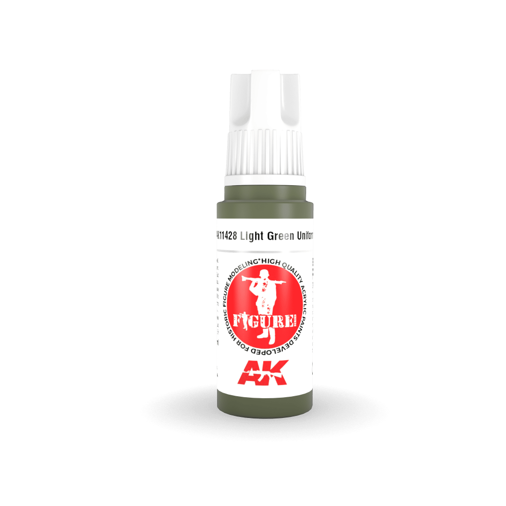 Краска акриловая LIGHT GREEN UNIFORM – FIGURES (светлая зеленая униформа) 17 мл - AK11428