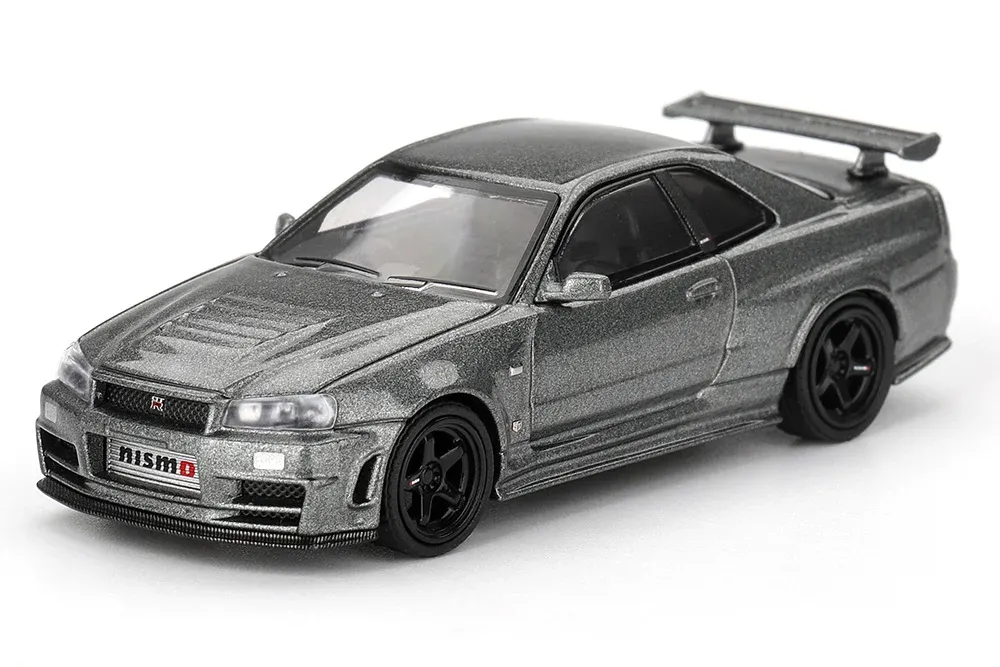 1:64 NISSAN Skyline GT-R (R34) NISMO BNR34 CRS Version (1999), grey - MGT01160-R