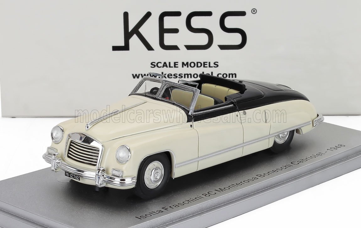 1:43 ISOTTA FRASCHINI 8c Monterosa Boneschi Cabriolet Open (1948), Ivory Blue - KE43039031