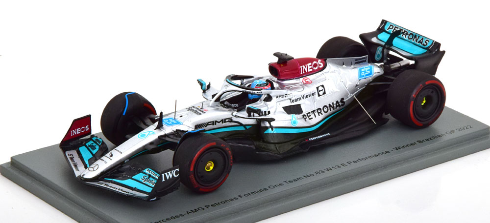 1:43 MERCEDES-BENZ AMG W13 E Performance Winner GP Brazil, Russell (2022) - S8557