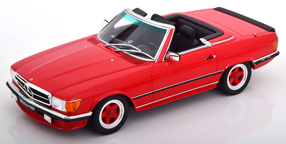 1:18 MERCEDES-BENZ 500SL AMG R107 Roadster (1986), red - OT962