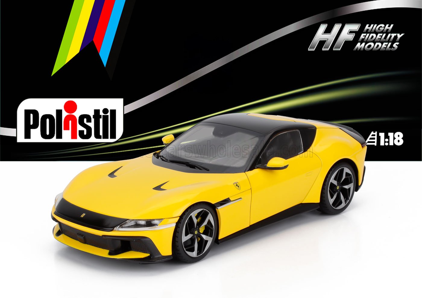 1:18 FERRARI 12cilindri (2024), Giallo Modena - Yellow - 18FE02014-WB